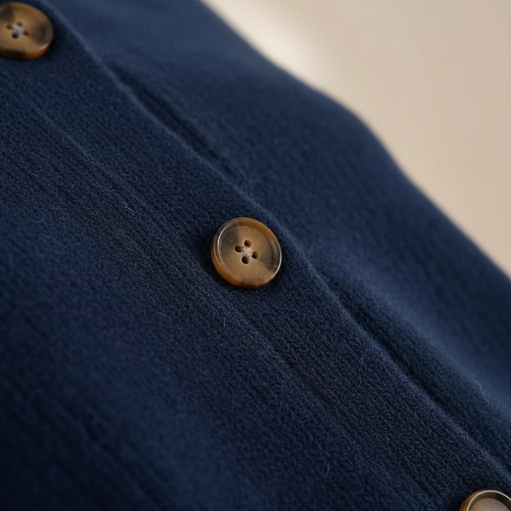 Tayah | Button-Up Collared Knit Cardigan