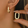 Hawa | Elegant Geometric Hoop Earrings