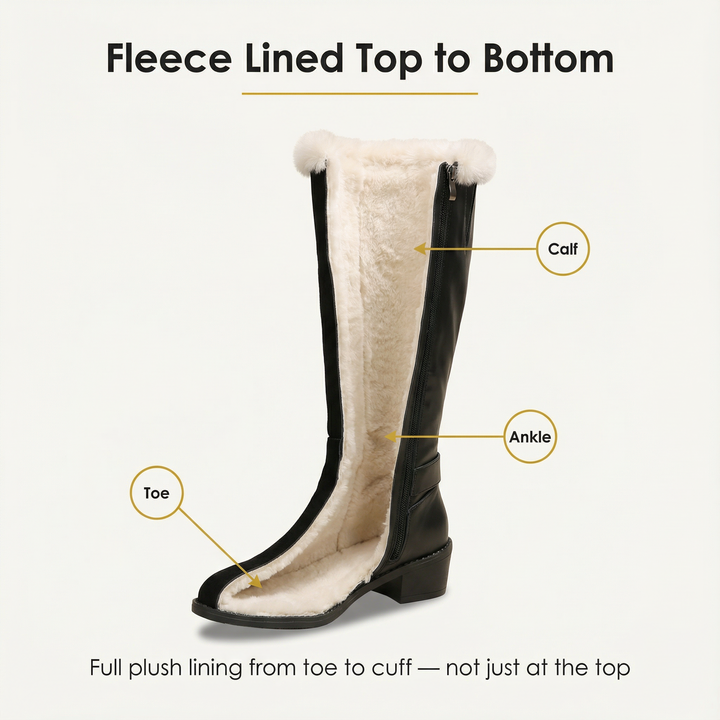 Remington | Bottes d'hiver hautes en suédine doublées de polaire