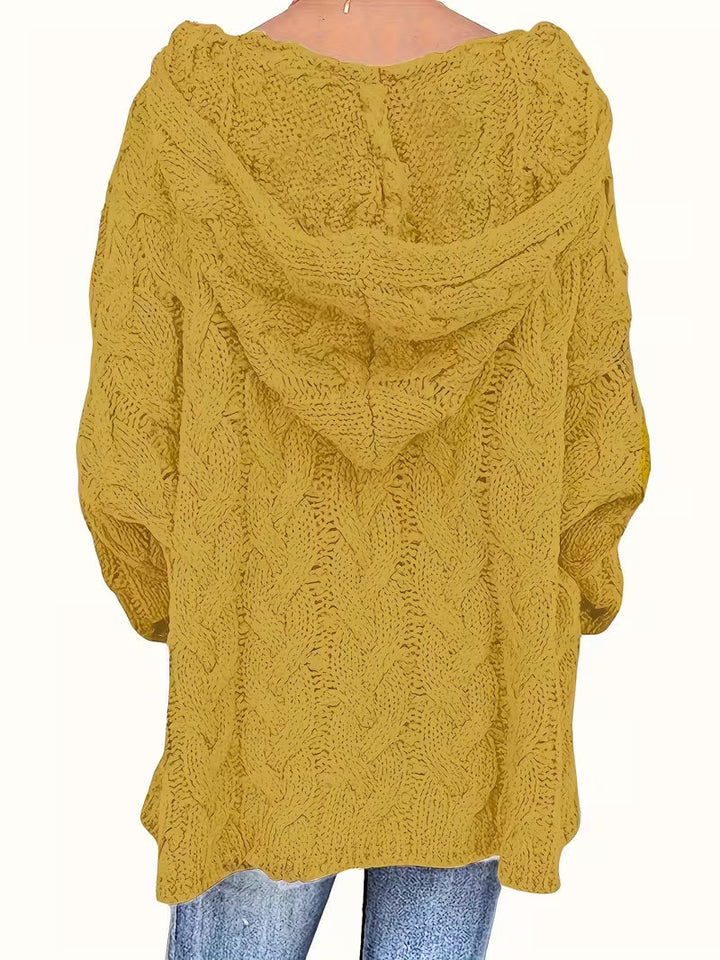 Lydia | Pull à capuche en grosse maille