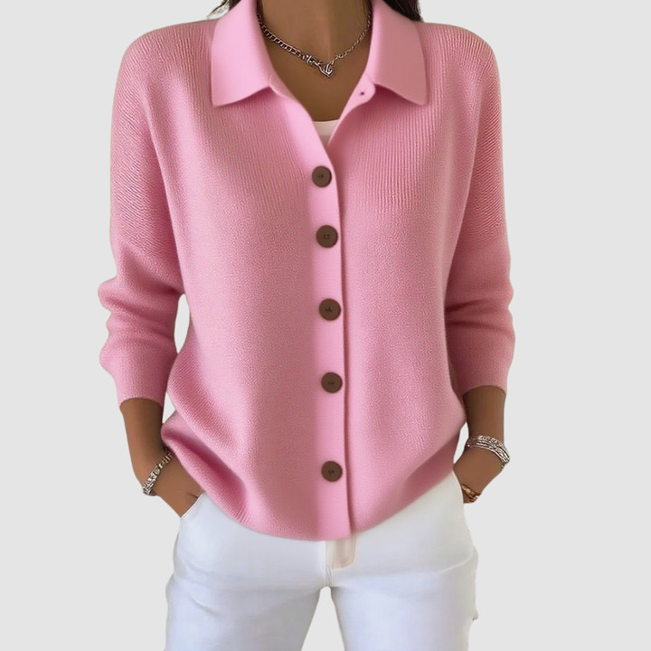 Joelle | Cardigan en maille boutonné