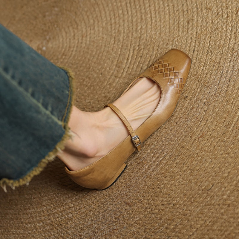Verity | Square-Toe Flat