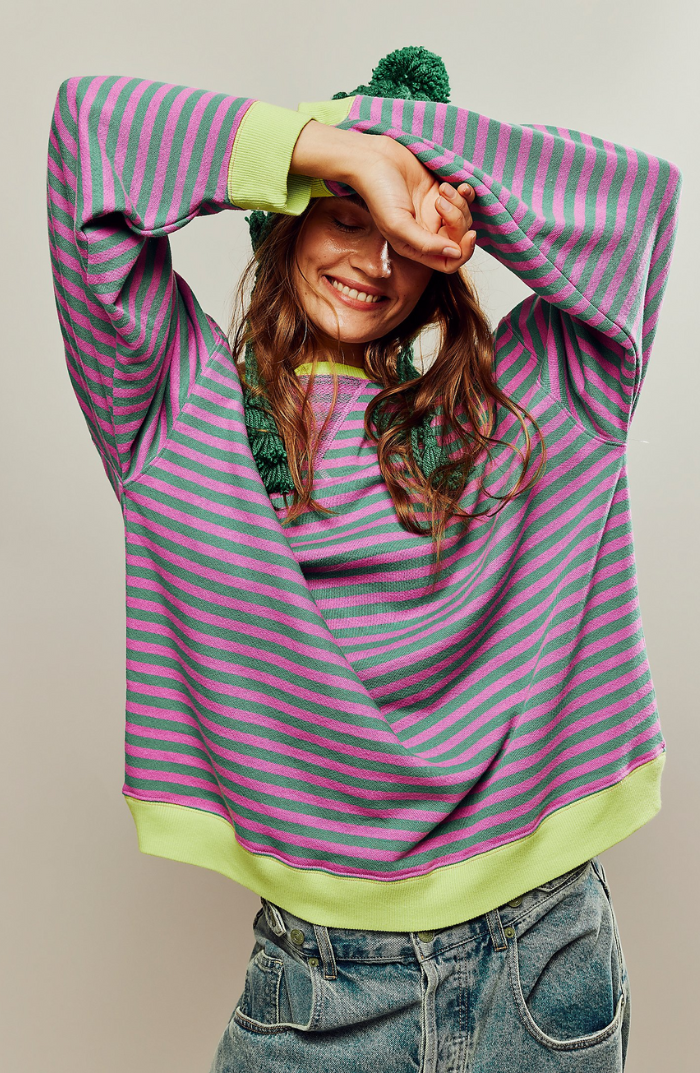 Linda | Oversized Striped Sweater