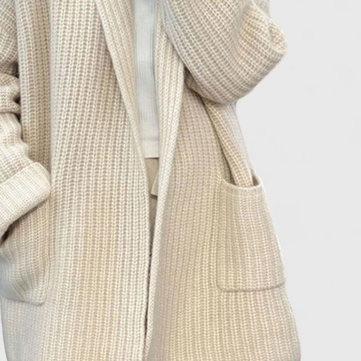 Sheena | Cardigan long à col châle