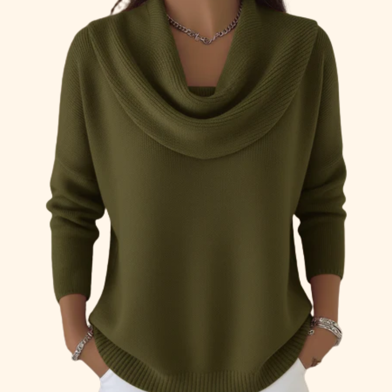 Evie | Pull en maille élégant à col bénitier