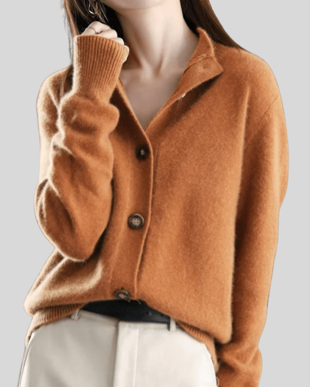 Amy | Cardigan classique boutonné