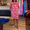 Aimee | Stylish Short Sleeves V-Neck Dress
