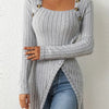 Katherine | Pull long moderne côtelé