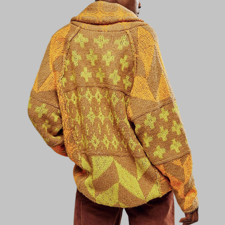 Kyline | Bold Geometric Cardigan