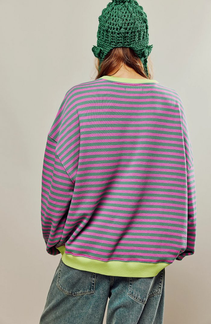 Linda | Oversized Striped Sweater