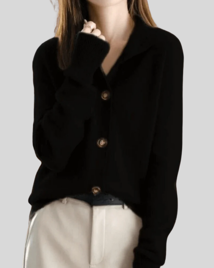 Amy | Cardigan classique boutonné