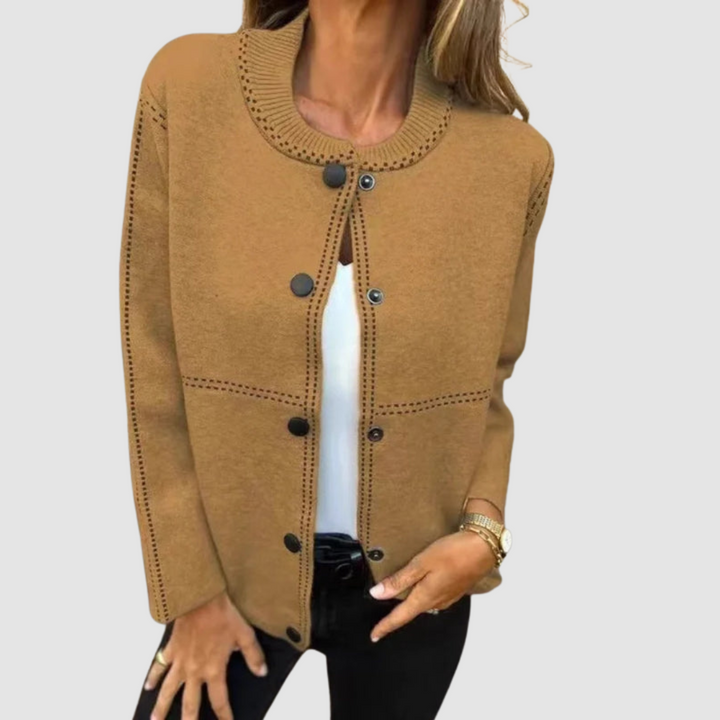Christine | Button-Front Knit Cardigan