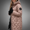 Alexa | Manteau long matelassé et rembourré à capuche