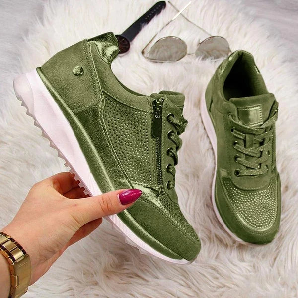 Emalie | Zip-Up Comfort Sneakers