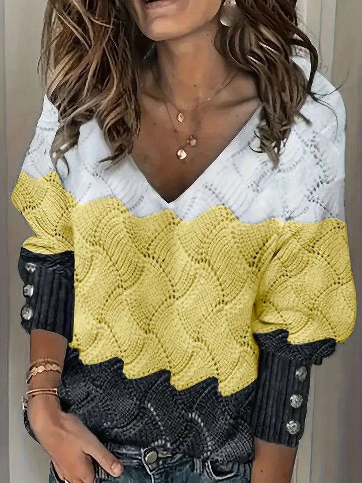 Keira | Cozy Chic Wave Knit Sweater