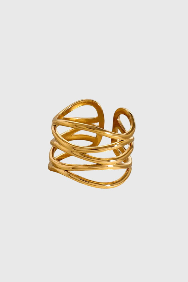 Catalina | Bague élégante en acier inoxydable