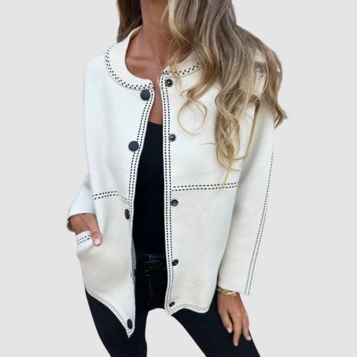 Christine | Button-Front Knit Cardigan