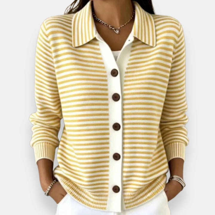 Hudsyn | Striped Button Cardigan
