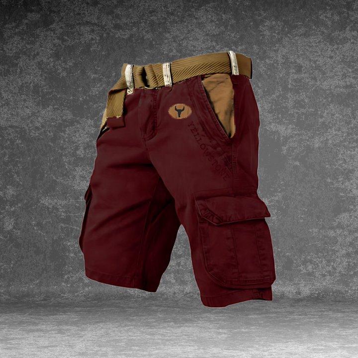 Etienne 6-Pocket Cargo Pants Burgundy