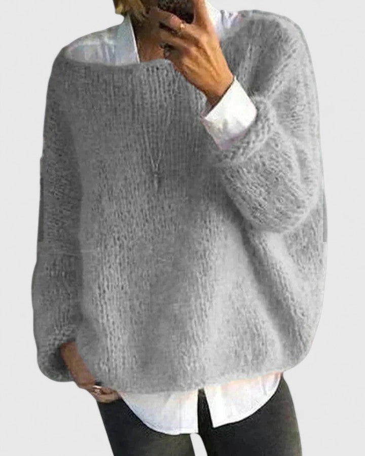 Autumn | Fuzzy Knit Pullover Sweater