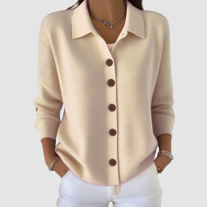 Joelle | Cardigan en maille boutonné