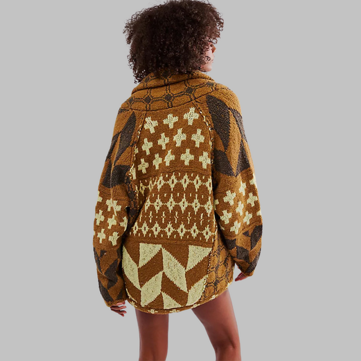 Kyline | Bold Geometric Cardigan