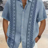 Weston | Vintage Geometric Pattern Button Shirts