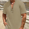 Maddox | Casual V-Neck Button Summer Shirt