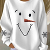 Phoebe | Cute Snowman Face Sweatshirt