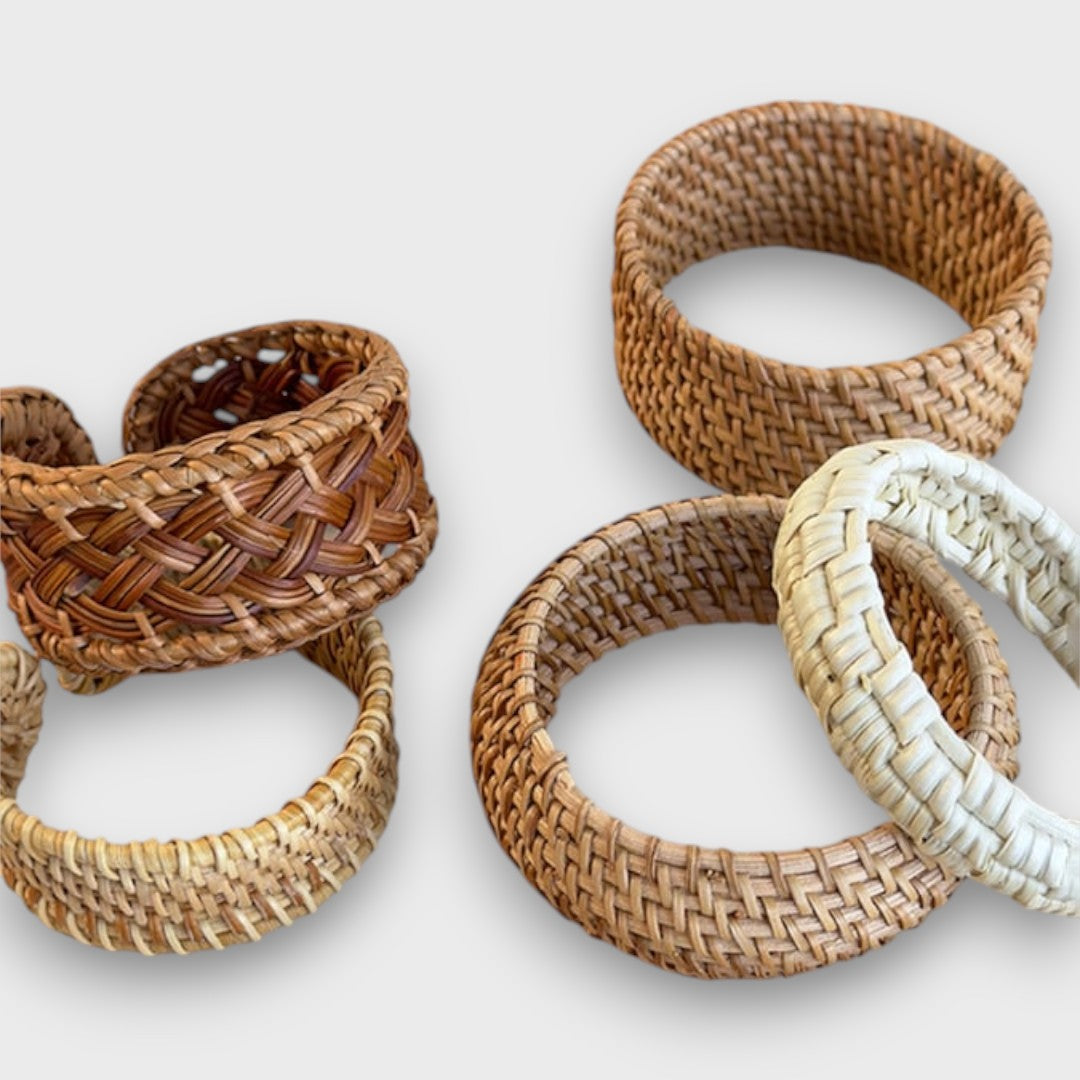 Simranjit | Braided Rattan Bracelet