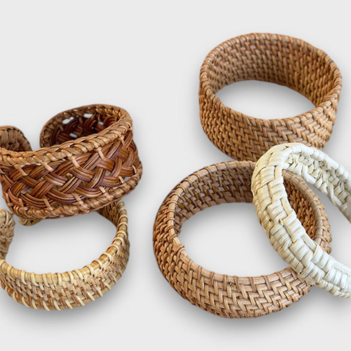 Simranjit | Braided Rattan Bracelet