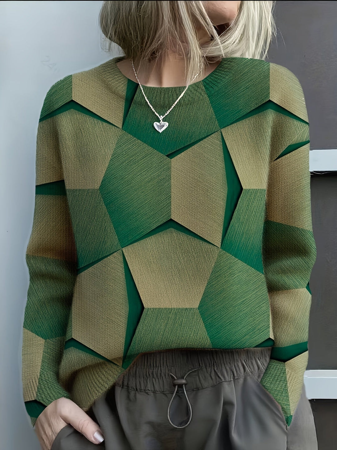 Gwyneth | Pull en maille à blocs de couleurs géométriques