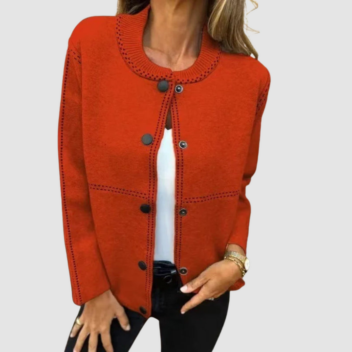Christine | Button-Front Knit Cardigan