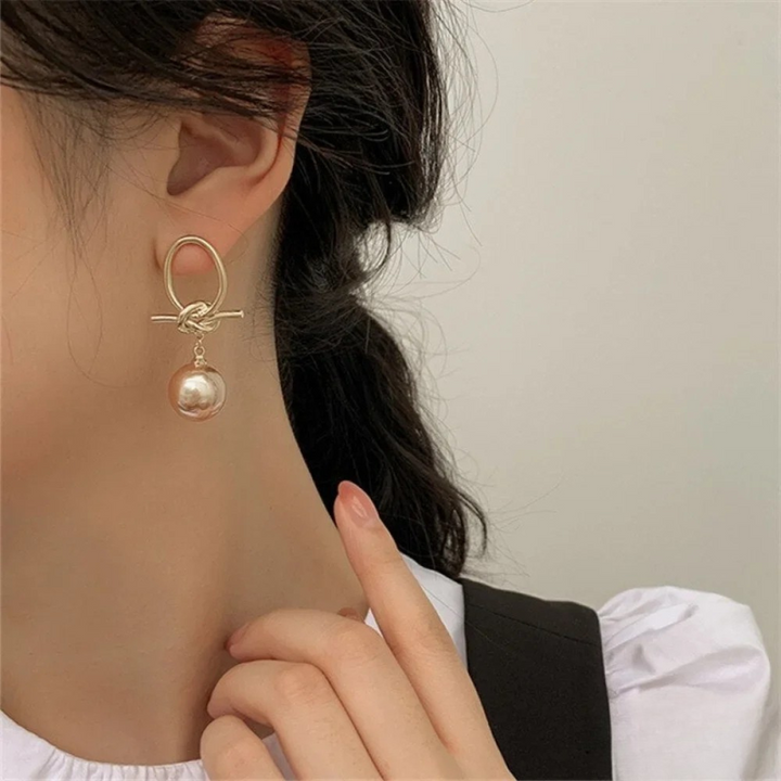 Diamond | Pearl Drop Earrings