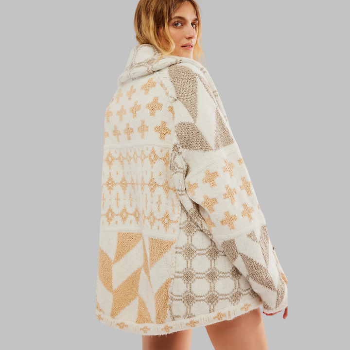 Kyline | Bold Geometric Cardigan