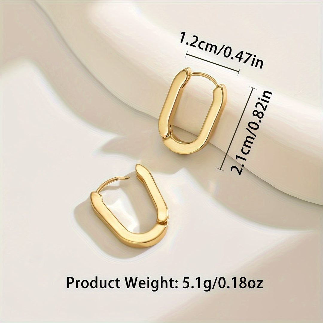 Hawa | Elegant Geometric Hoop Earrings