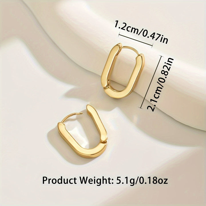 Hawa | Elegant Geometric Hoop Earrings