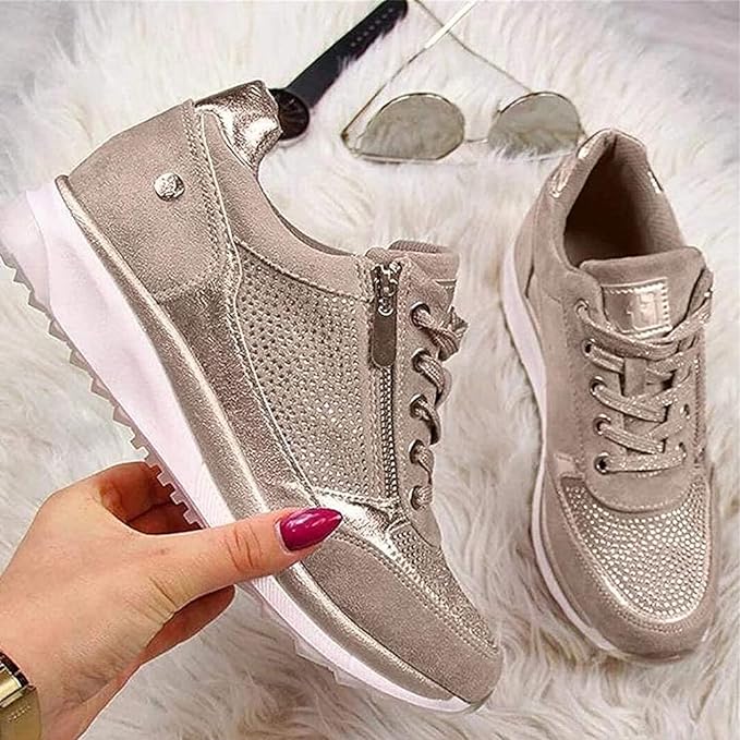Emalie | Zip-Up Comfort Sneakers