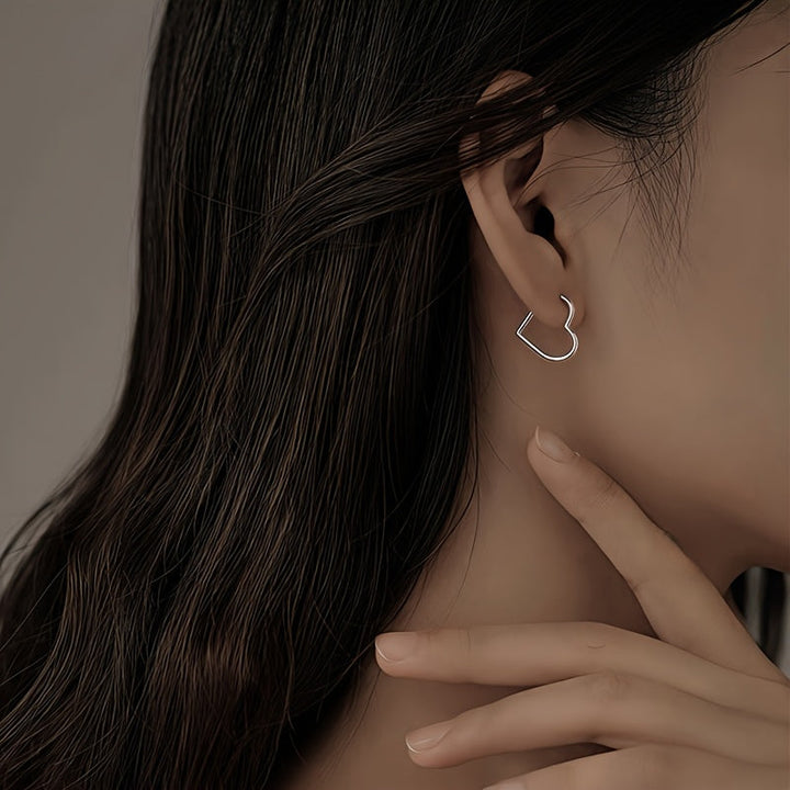 Eve | Golden Heart Stainless Steel Earrings