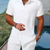 Cedric | Classic Button Shirt and Shorts Summer Set