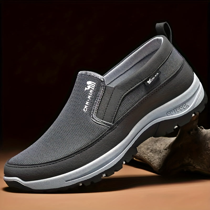 Marcus Slip-On Outdoor Walking Loafers - Gray