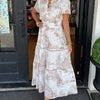 Eliza | Classic Toile Maxi Dress