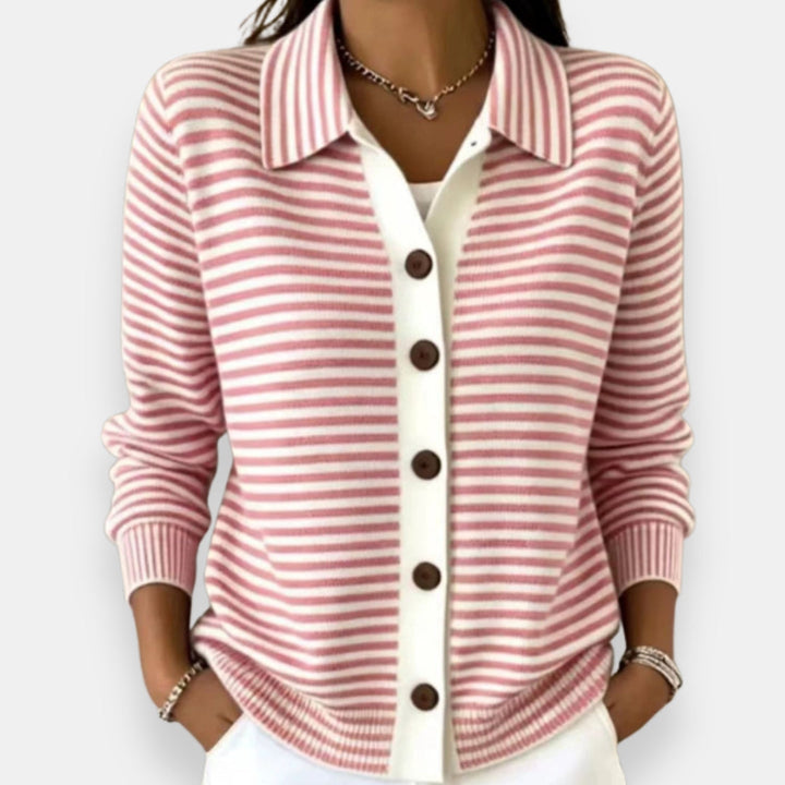 Hudsyn | Striped Button Cardigan