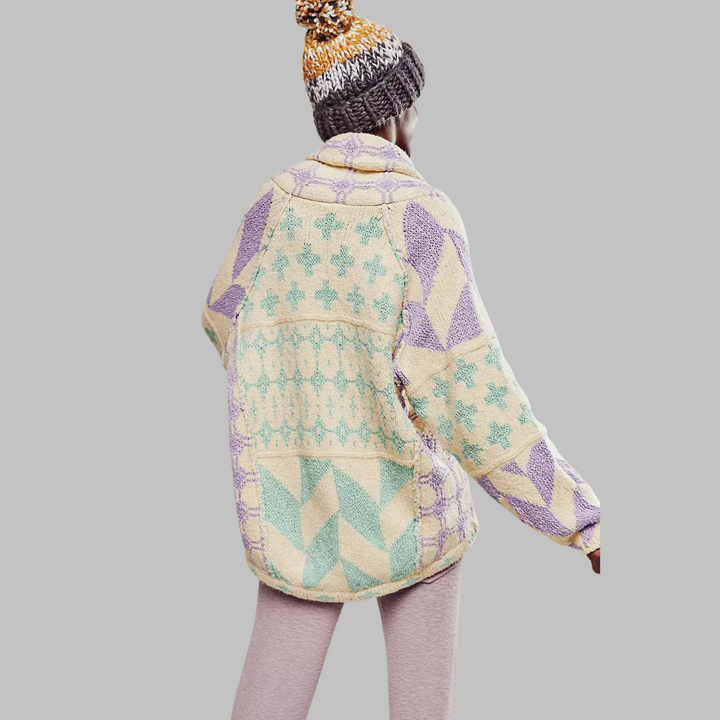 Kyline | Bold Geometric Cardigan