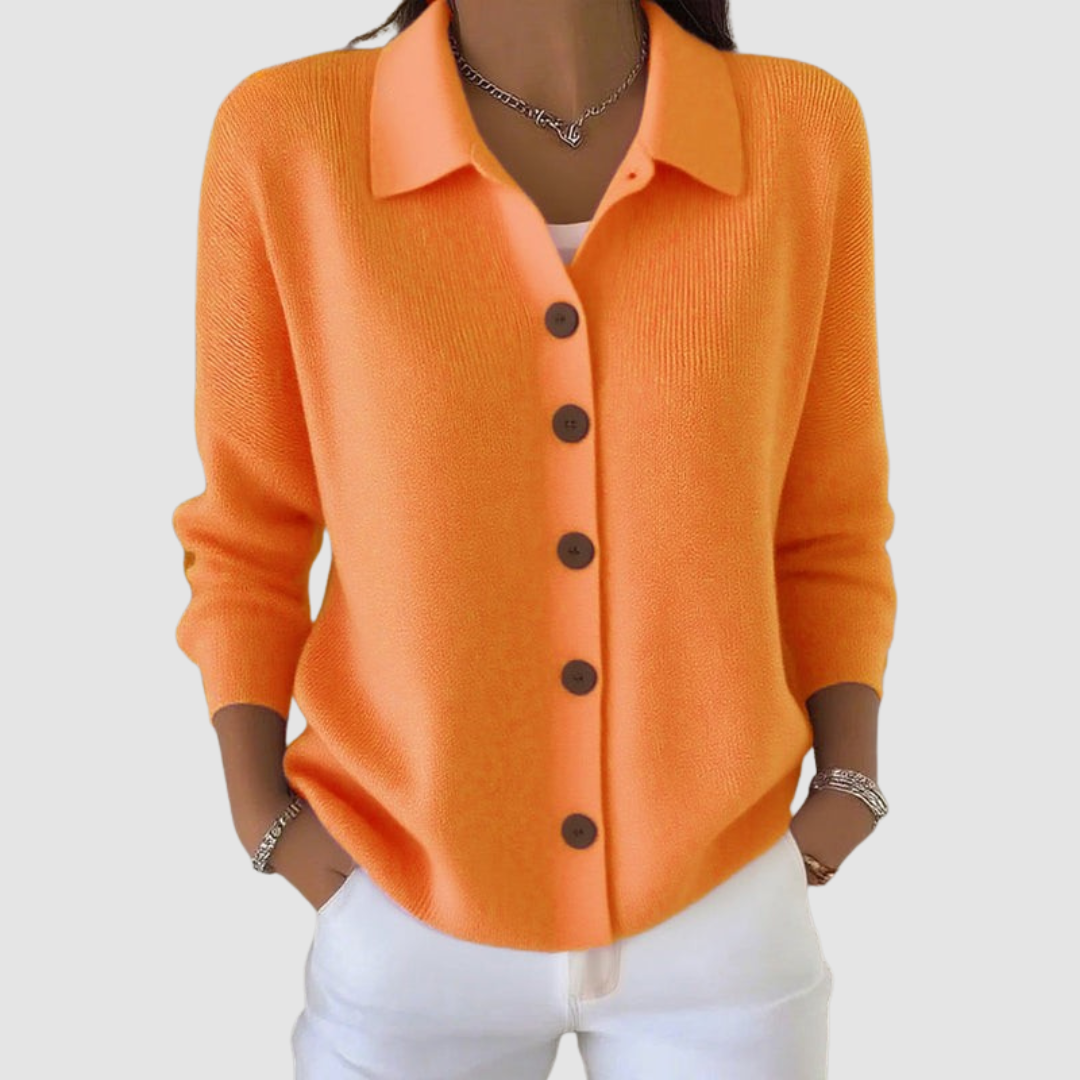 Joelle | Cardigan en maille boutonné