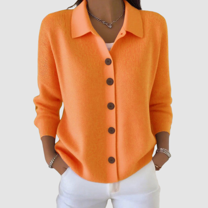 Joelle | Cardigan en maille boutonné