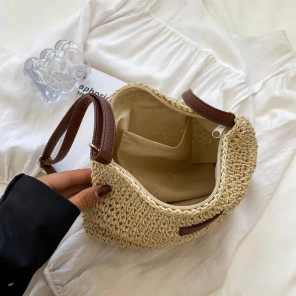 Mehnaz | Classic Woven Style Shoulder Bag