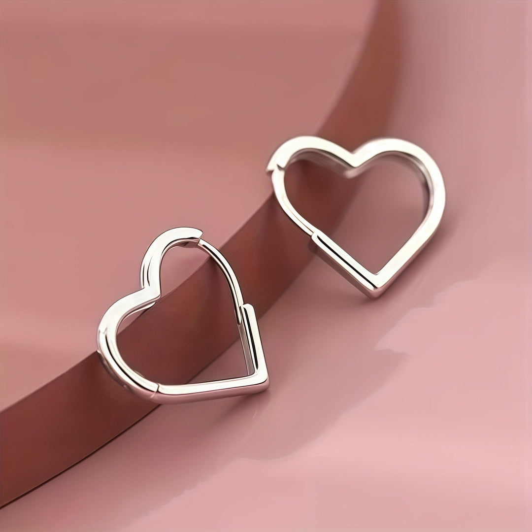 Eve | Golden Heart Stainless Steel Earrings