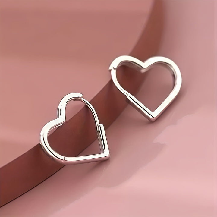 Eve | Golden Heart Stainless Steel Earrings