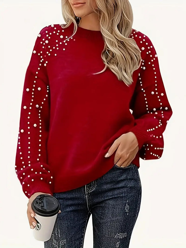 Fallon | Pull en maille à breloque en perle